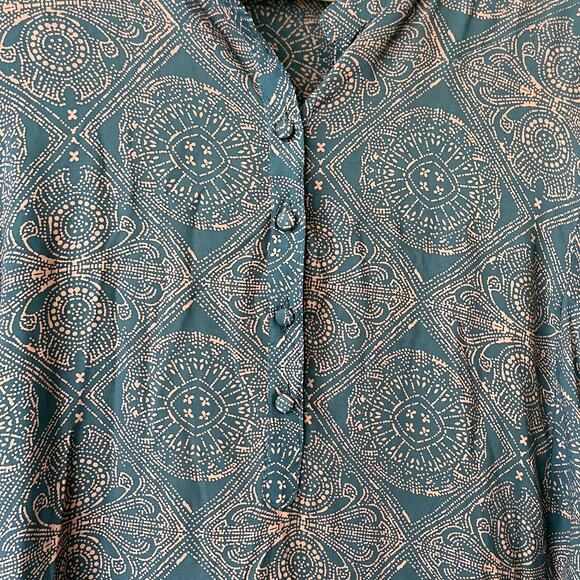 Natalie Martin Dress‎ Isobel Morrocan Tile Indigo Midi Dress Size S - Picture 5 of 8